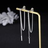 Earrings for Women Teen Girls Minimalist Dangle Earrings Threader Chain
