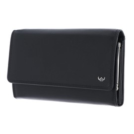 Golden Head Polo RFID Protect French Coin Purse Wallet Black, black, rfid wallet