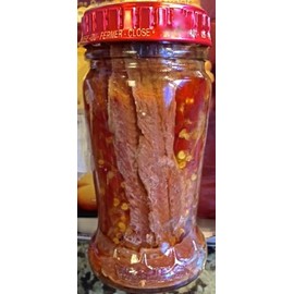 Flats Fillets of Anchovies in Pure Olive Oil with Hot Pepper