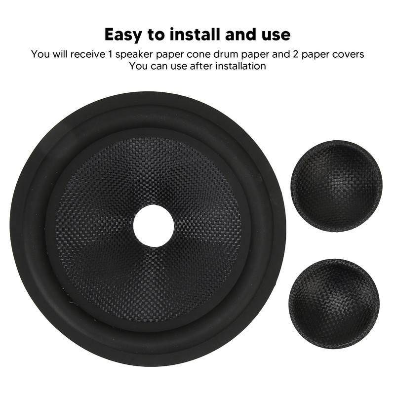 6 Inch Paper Speaker Cone, Subwoofer Cones Drum Paper with