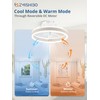 ZMISHIBO Low Profile Ceiling Fans with Lights and Remote, 13