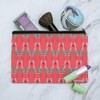 Christmas Flamingos Makeup Cosmetic Bag Organizer Pouch