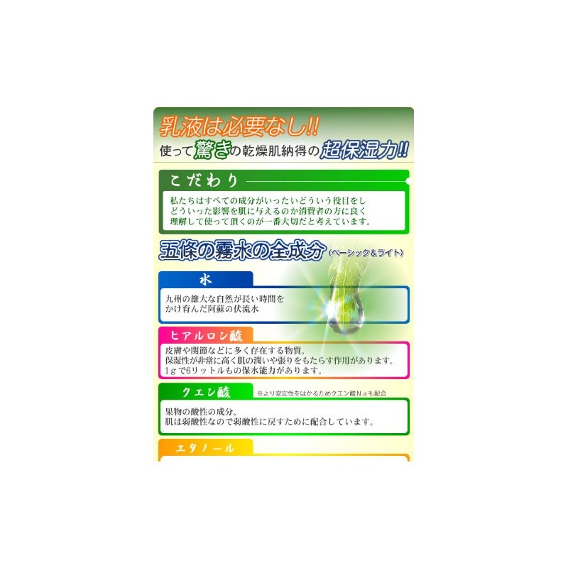 五條 of Fog Water Basic 200 Set of 2 