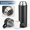 GIOGD Stainless Steel Thermo 500ml/16.9oz Vacuum Insulated Bottle with Cup