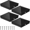 Nuogo 4 Pack 6x6 Post Caps Black (Actual 5. 5"