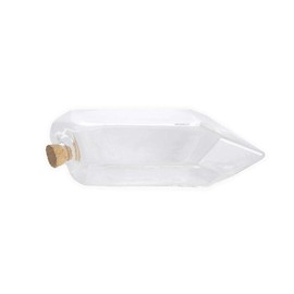 Kikkerland Hand Blown Glass Self Watering Stake for Potted Plants Water from a Crystal, Indoor Outdoor Gardening