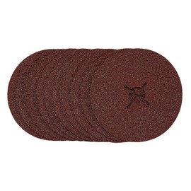 Draper 68628 Fibre Sanding Discs, 125mm, 36 Grit (Pack of 10)