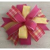 Handmade 10" Spring Wreath Bow, Easter Lantern Bow - Pink