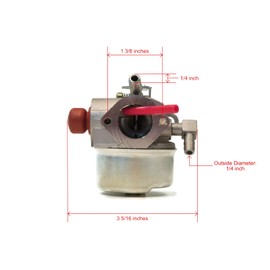 The ROP Shop | CARBURETOR Carb for Tecumseh Sears Craftsman Mowers w/Primer Bulb Lawn Mower