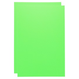 Rebower ABS Plastic Sheet 8 x 12 Inch,Flexible Plastic Sheets 1/12 Inch Thick Thermoplastic Sheet with Carbon Fiber Green for DIY Crafts Decors 2Pcs