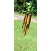 Salty Pelican Funny Gator Windchime, Handpainted Bamboo, Gator George -
