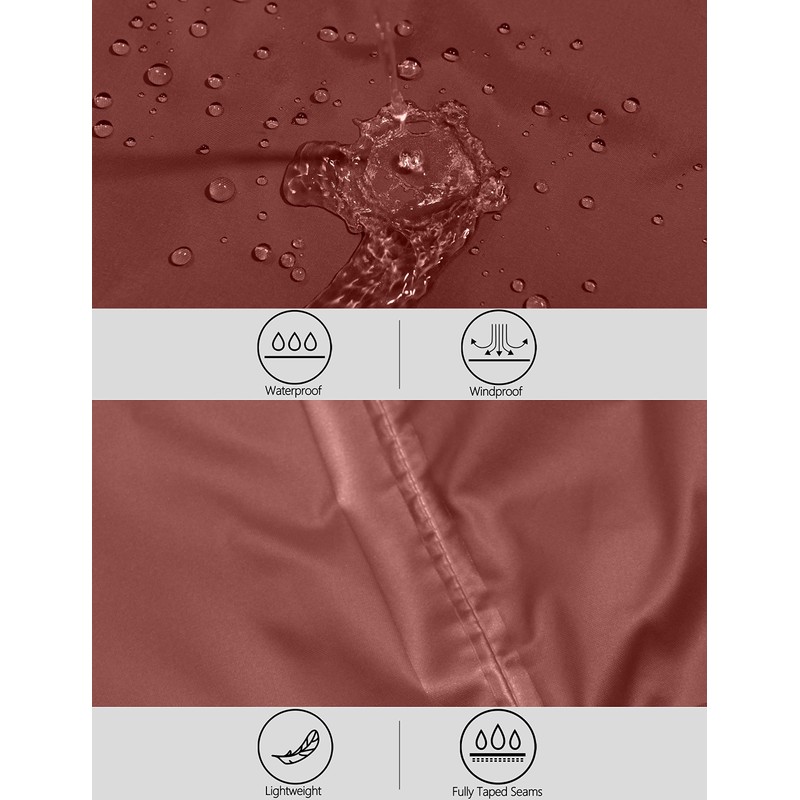 Little Donkey Andy Mens Packable Waterproof Ultralight Rain Jacket Lightweight