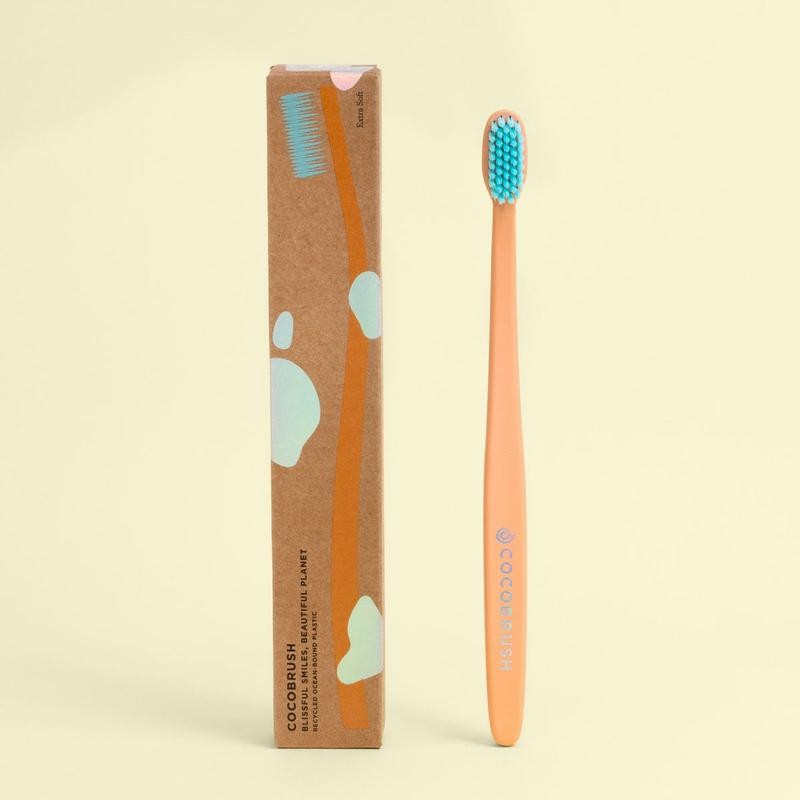 Cocofloss Cocobrush, Ultra-Soft Manual Toothbrush, Dentist-Designed, Gentle on Gums, Made
