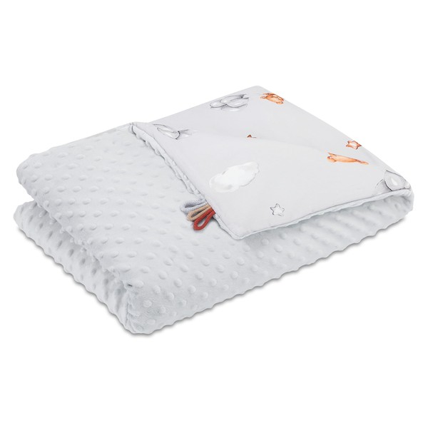 Baby stroller blanket Winter plush fabric 75x100 cm - children's
