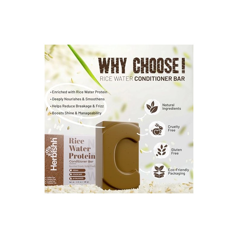 Shampoo and conditioner (Proteina de Arroz, Conditioner Bar)
