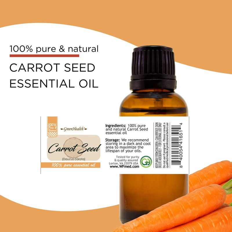Carrot Seed Essential Oil 4 fl oz (118 ml) Glass