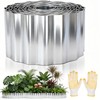 6" x 50' Corrugated Metal Garden Edging Border, Galvanized Flexible