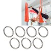 7 Pcs 304 Stainless Steel Metal O Ring Waterproof Rustproof