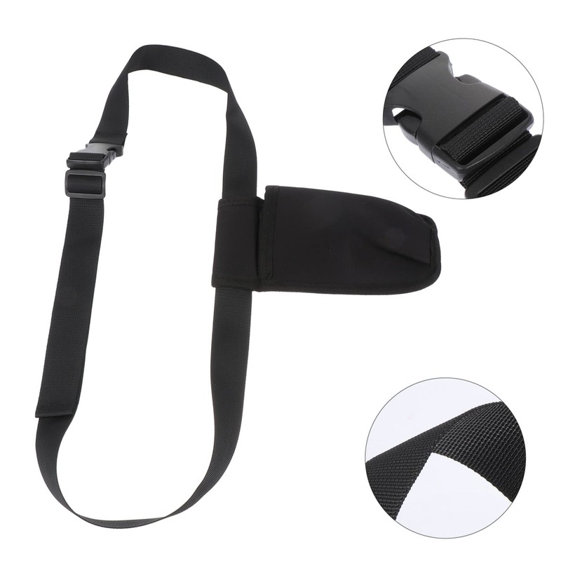 SAFIGLE 1Pc Essential Oil Waist Storage Pouch Durable Black Bottle