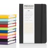 A5 Notebook Ruled Lined Journal with Faux Leather Hardback Cover