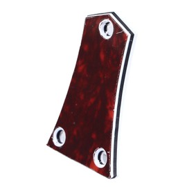 Electric Guitar Truss Rod Cover Plastic Triple Hole Plate Practice Clear (GR45 Red Turtle Armor)
