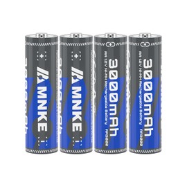 VENNERLI AA 3000mAh Rechargeable Nickel-Metal Hydride Batteries 1.2V Low Self-Discharge 1200+ Charge Cycles Suitable for Microphones, Toys, Gamepads, Keyboards (4 Pack)