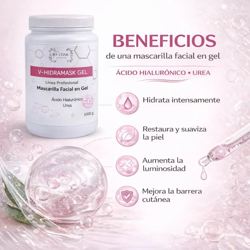 V-hidramask Gel Mascarilla Facial Acido Hialuronico Urea 1 K