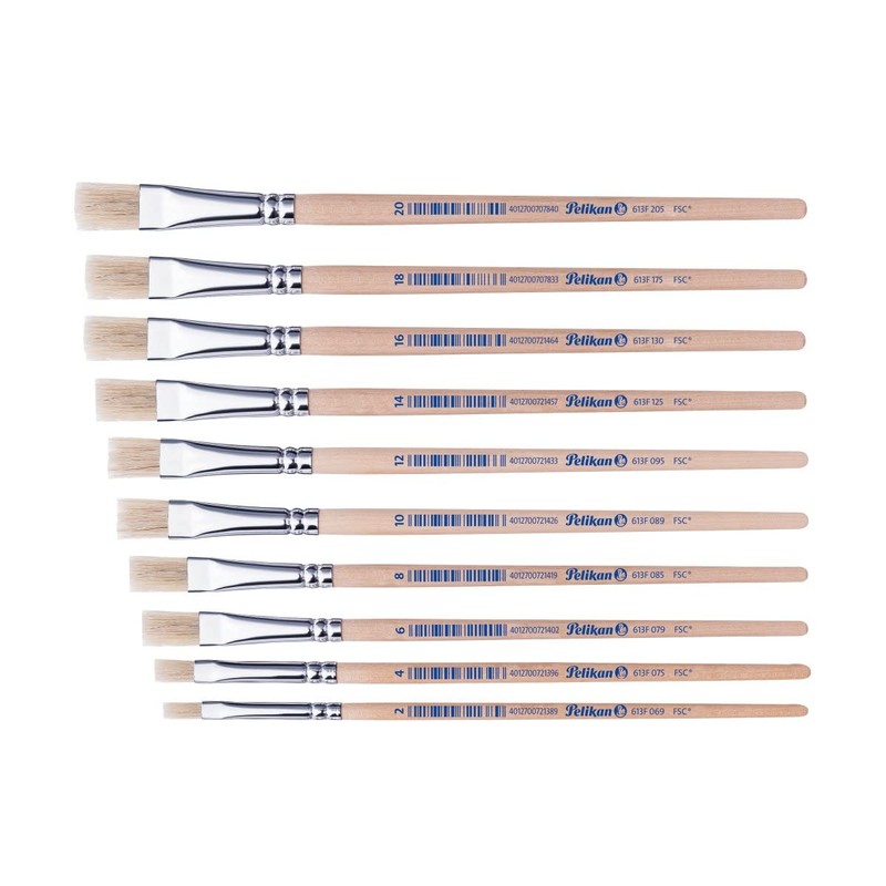 Pelikan Assorted Bristle Brushes, Bristle brush: S 613