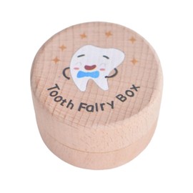 Baby Teeth Keepsake Box - Wood Baby Tooth Container | Tooth Saver, Loss Teeth Keepsake Box, Safe Tooth Holders for Kids Keepsake for First Tooth Curl Memories