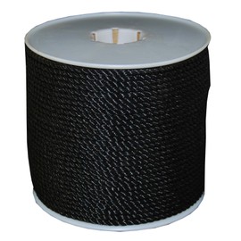 T.W Evans Cordage 377 Black Polypro Rope, 3/8-Inch x 600-Feet