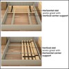 Treaton, 0.68-Inch Heavy Duty Vertical Wooden Bunkie Board/Bed Slats, Full,