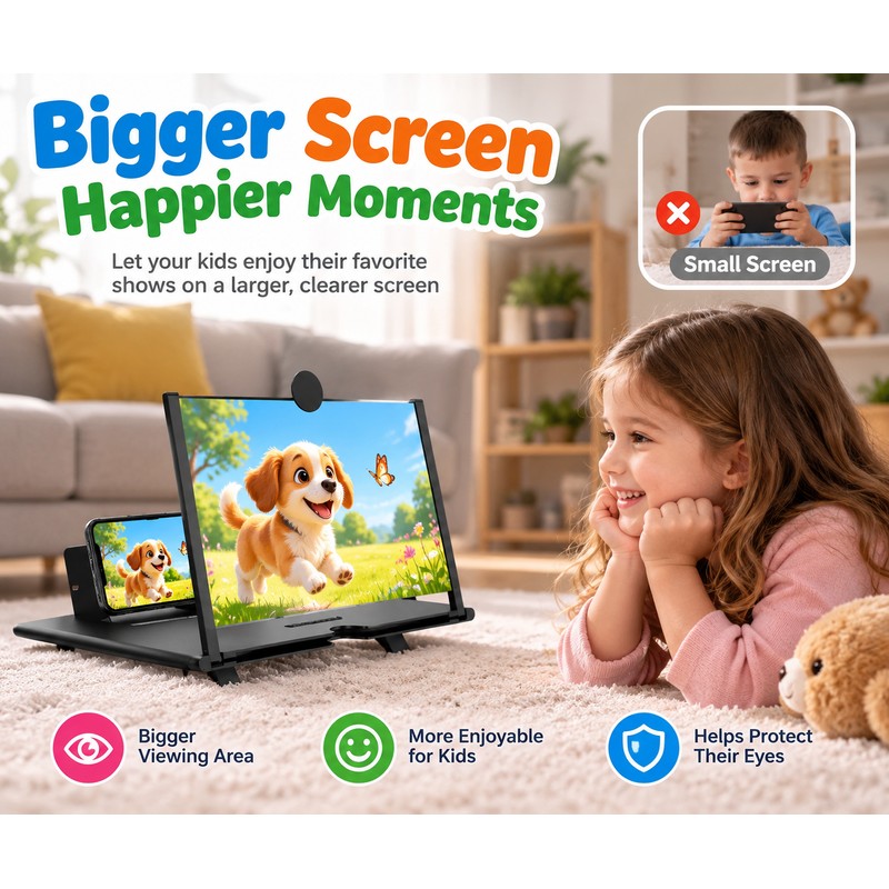 12 Inch Phone Screen Magnifier for Video Viewing – Portable