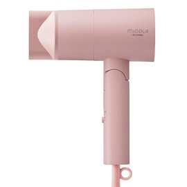 IRIS OHYAMA MICOLA Hair Dryer, High Airflow, Quick Drying, Lightweight, Speedy Ion Hair Dryer, 3-Level Adjustment, Nozzle Included, HDR-M101-P, Pink