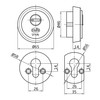 Amig Safety sign for locks with anti-drill plate, model 30,