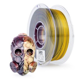 Ziro Tri-color/Co-Extrusion Silk PLA 3D Printer Filament 1.75mm:_(Tri-Color Silk) 'Steampunk', 1kg spool