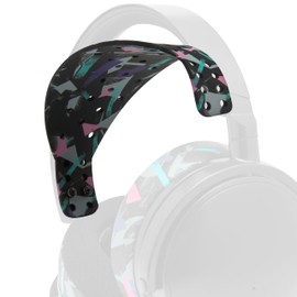 WC HeadbandZ XL | Maxwell - Extra Wide Silicone Headband Compatible with Audeze Maxwell 2 & Maxwell 1, Made by Wicked Cushions | Wider Weight-Distributing Design | 90's Black