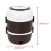 SHIOUCY Electric Warmer Lunch Box Food Heater, 3 Layer Portable