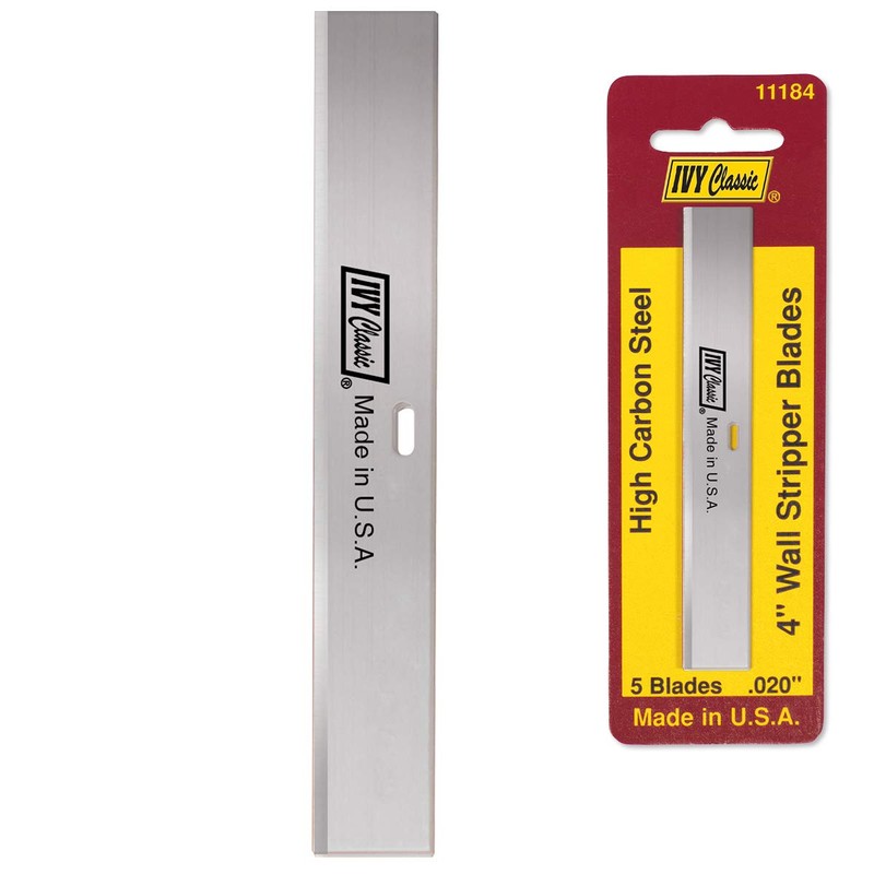 IVY Classic 11184 4" Wall Scraper Blades, USA, 5 Pack