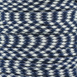 Paracord Planet Nylon 550lb Type III 7 Strand Paracord - Unique, Speckled Paracord Made in The U.S.A - Strong and Durable (Navy White, 100 Feet)