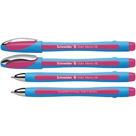 Schneider Slider Memo XB Ballpoint Pen - Pink,Blue