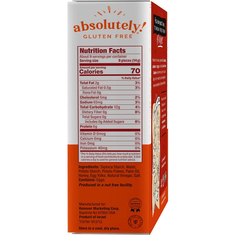 Absolutely Gluten Free Original Crackers, 4.4oz (12 Pack) | Grain