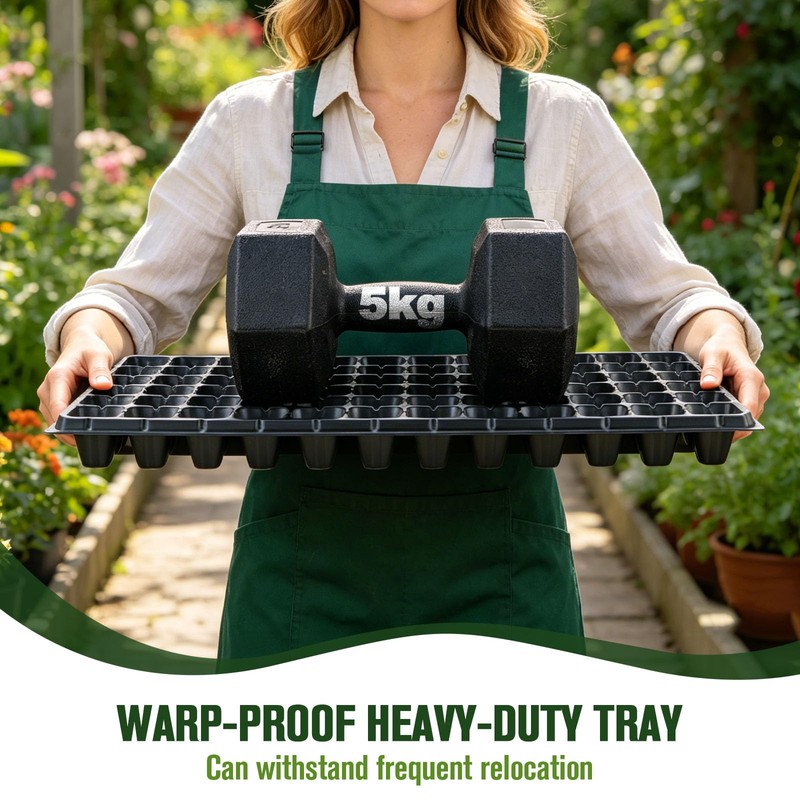 SZLYYDS 20 Pack Seed Starter Trays Heavy Duty Plastic Seedling