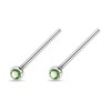 Forbidden Body Jewelry 18-20g Surgical Steel 2mm Press Fit CZ