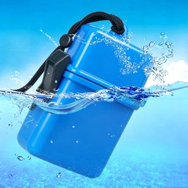 Wady Caja Seca de Buceo,funda Deportiva Impermeable con Cordón y Junta de Sellado,caja Seca Hermética para Kayak, Rafting, Natación, Buceo y Deportes Acuáticos (negro)