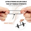 100pc Black Plastic Cable Ties, 3 Different Sized Tie Wraps,