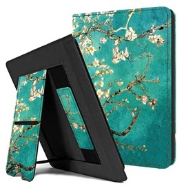 Hülle für 7" 2024 Kickstand Schutzhülle mit Auto Sleep/Wake Funktion und Handschlaufe (B1-Aprikosenblüte)