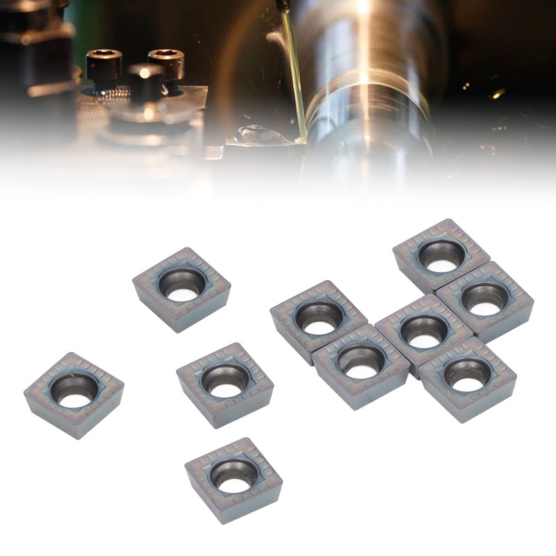 10 Pcs Carbide Milling Inserts Colourful Fine Finished CNC Lathe