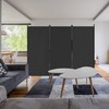 Spurgehom 3 Panel Rolling Room Divider, Folding Partition Privacy Screens,