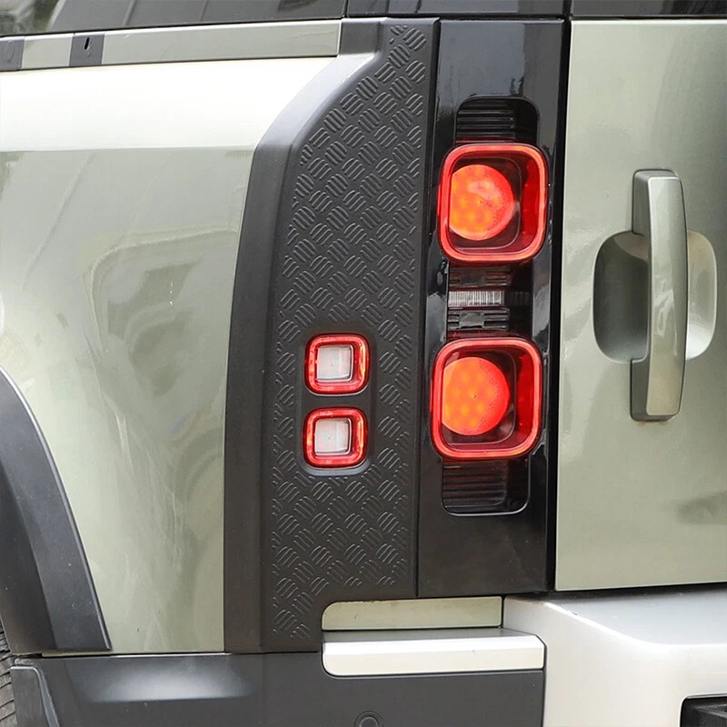 carcartrim-2022 Gloss Black ABS Rear Tail Light Cover Trim For