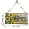 Global Trendy Sunflowers Welcome Sign Home Accents Handmade Welcome Sign